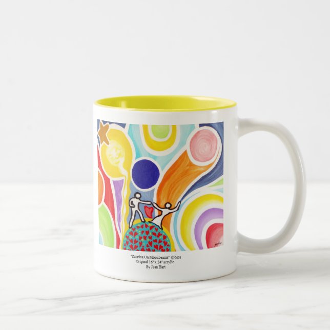 Tasse 2 Couleurs Danse sur des rayons de lune (Droit)