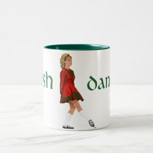 Tasse 2 Couleurs Danseur de pas irlandais - Chaussure molle - Rouge