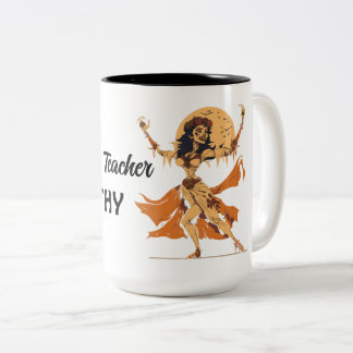 Tasse 2 Couleurs Danseur squelette éffrayant Halloween vintage