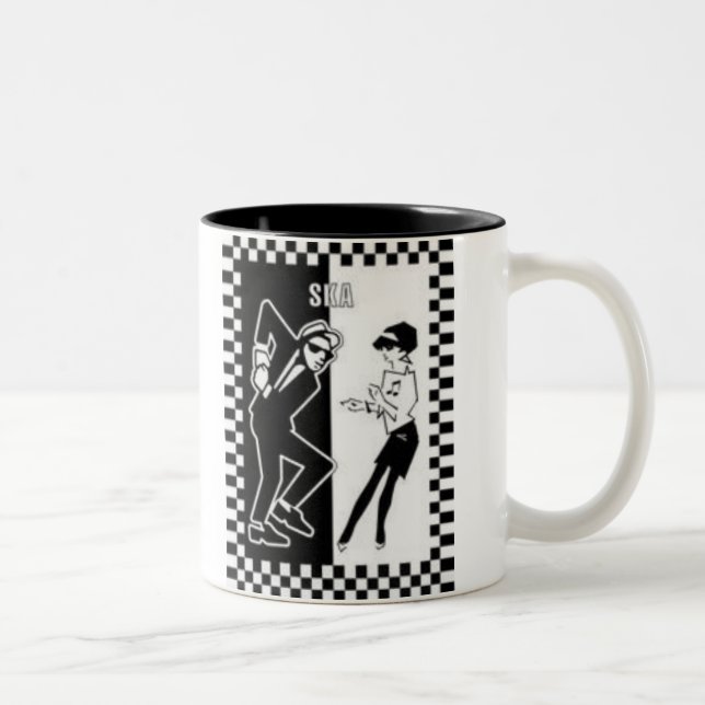 Tasse 2 Couleurs danseurs de ska, danseurs de ska (Droit)