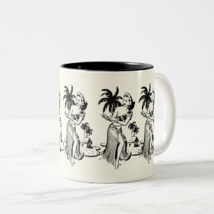 Tasse 2 Couleurs Danseuse Hawaïenne : Les amateurs de culture insul