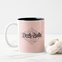 Deck Halls Moderne Noir rose