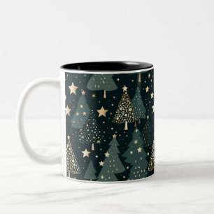Tasse 2 Couleurs Décor de Motif Gold Tree