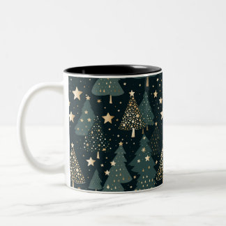 Tasse 2 Couleurs Décor de Motif Gold Tree