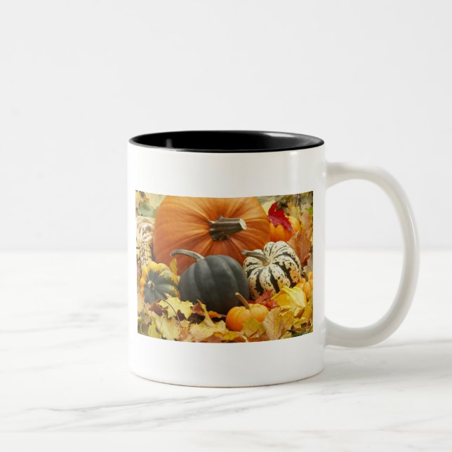 Tasse 2 Couleurs Décor d'octobre d'Halloween (Droit)