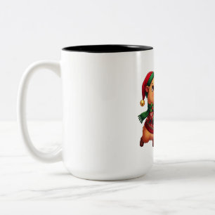 Tasse 2 Couleurs Décor en forme d'étoile de Noël pour hamster