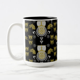 Tasse 2 Couleurs Décor maison scandinave Viking Norsemen