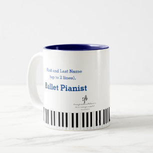 Tasse 2 Couleurs Deep Blues I PDD White Ballet Pianist Pers.