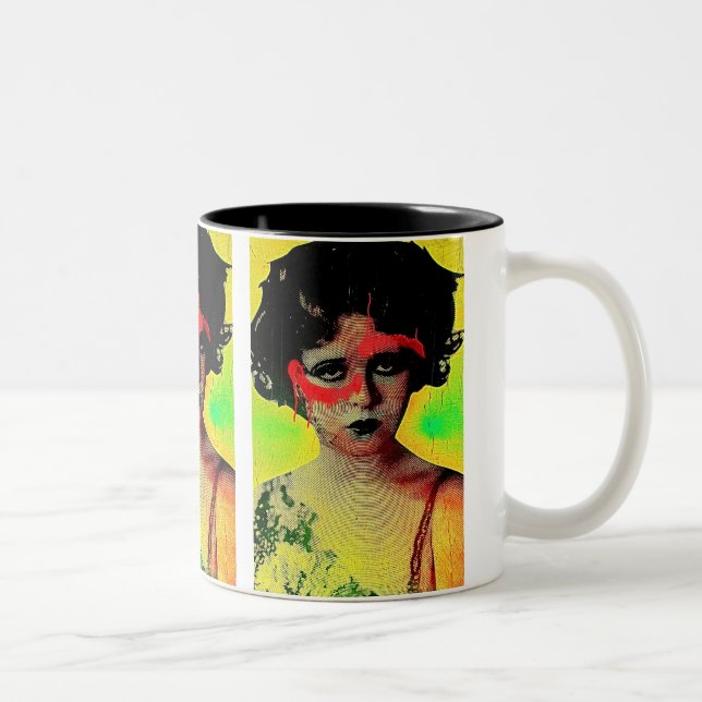 Tasse 2 Couleurs Déesse de graffiti (Droit)