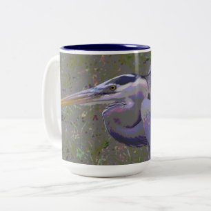 Tasse 2 Couleurs Défi Great Blue Heron