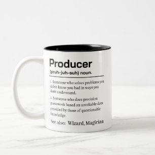 Tasse 2 Couleurs Définition drôle de producteur