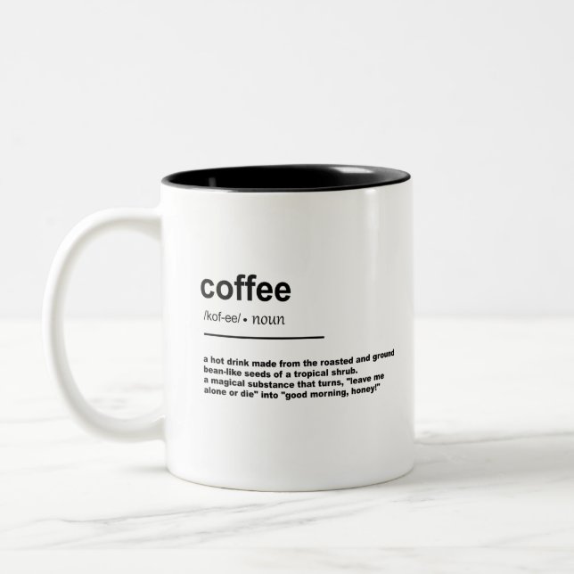 Tasse 2 Couleurs Définition du café (Gauche)