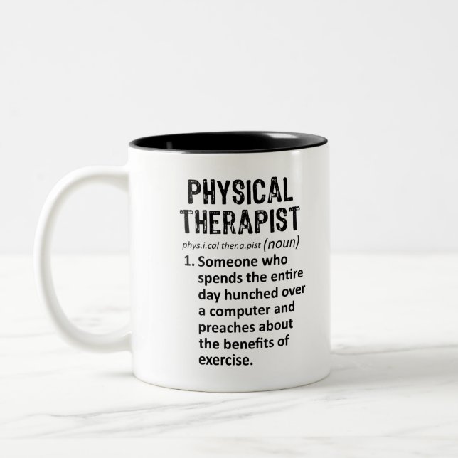 Tasse 2 Couleurs Définition du physiothérapeute (Gauche)