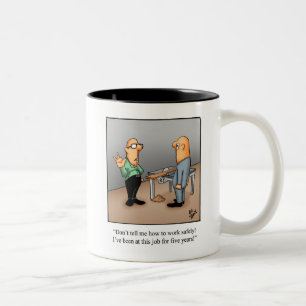 Tasse 2 Couleurs Dégagement amusant au Humour de la sécurité