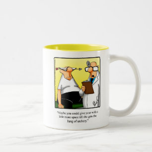 Tasse 2 Couleurs Déguster un cadeau de Humour de tir à l'arc