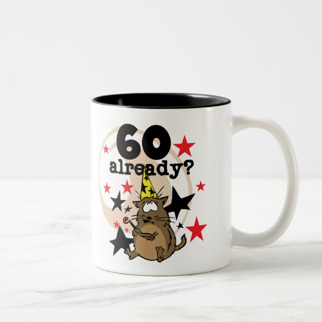 Tasse 2 Couleurs Déjà anniversaire 60 (Droit)