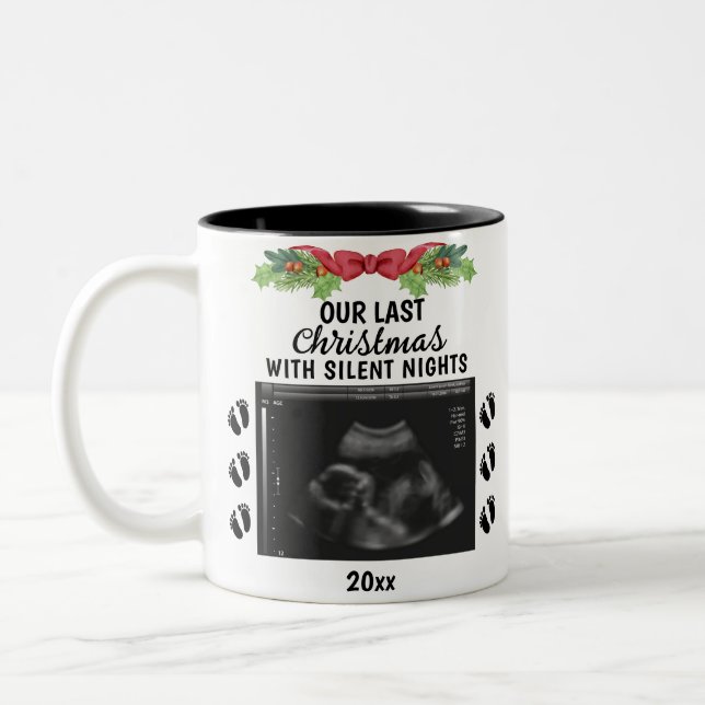 Tasse 2 Couleurs dernier Noël avec nuits silencieuses Ultrasound Ph (Gauche)