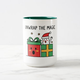 Tasse 2 Couleurs Déroulez la Magie de Noël