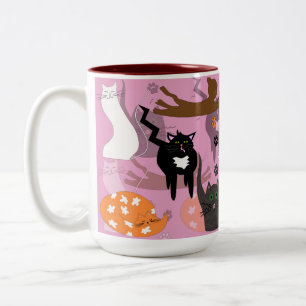 Tasse 2 Couleurs Des chats si différents.