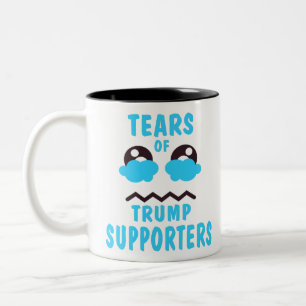TASSE 2 COULEURS DES LARMES DE SUPPORTS TRUMP