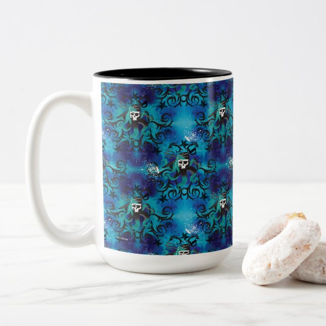 Tasse 2 Couleurs Descendants | Uma | Motif crâne de pirate (Avec donut)