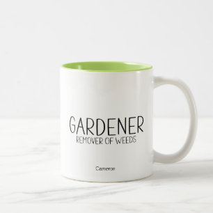 Tasse 2 Couleurs Désherbeur Jardinier Humoristique Drôle