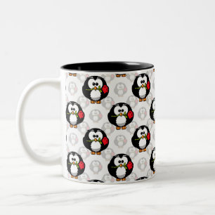 Tasse 2 Couleurs Design de Motif de surface de pingouin mou Imprime