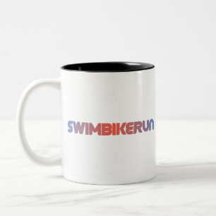 Tasse 2 Couleurs Design de triathlon