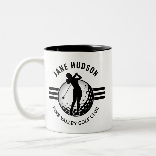 Tasse 2 Couleurs Design élégant de Golfeur pour femmes (Gauche)