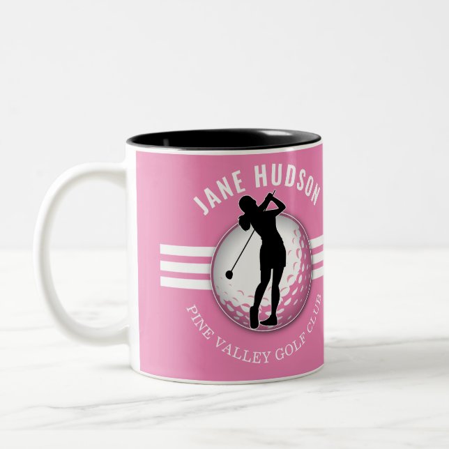 Tasse 2 Couleurs Design élégant de Golfeur pour femmes (Gauche)