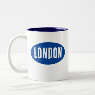 Tasse 2 Couleurs Design moderne simple de police Angleterre Londres