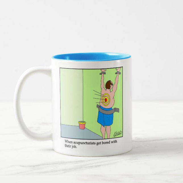Tasse 2 Couleurs Dessiner un blanc - acuponcteur - Customisez-le (Gauche)