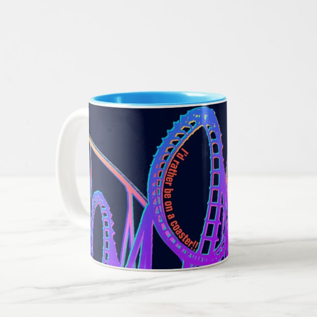 Tasse 2 Couleurs Dessous de verre (Devant gauche)