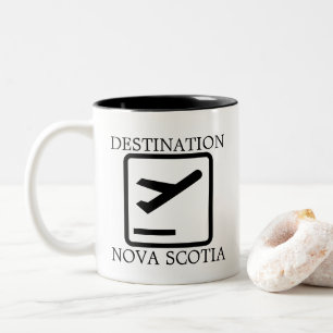 Tasse 2 Couleurs Destination Vers la côte Est Coupe de tir de la No