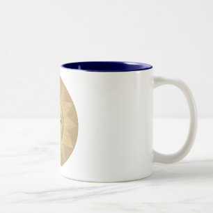 Tasse 2 Couleurs Détail du soleil de la carte des boeufs antiques,