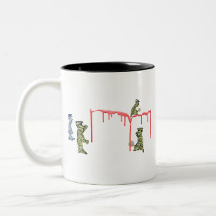 Tasse 2 Couleurs Détenteurs judiciaires au travail à un crime