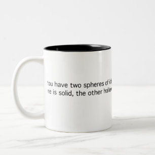 Tasse 2 Couleurs Deux sphères Proche-Identiques