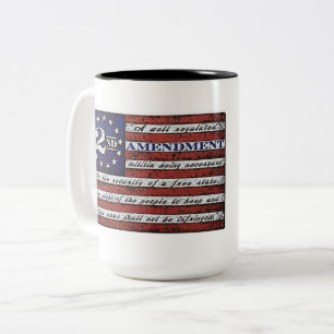 Tasse 2 Couleurs Deuxième amendement Défendre la police