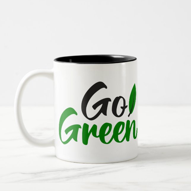 Tasse 2 Couleurs Devenez écolo (Gauche)