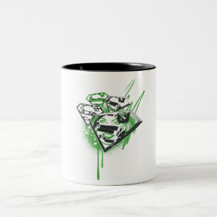 Tasse 2 Couleurs Déversements verts supergirl