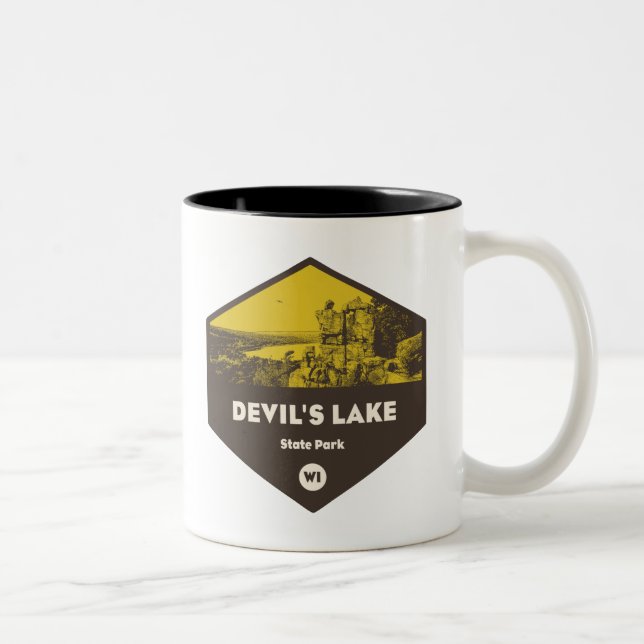 Tasse 2 Couleurs Devil's Lake State Park Wisconsin (Droit)