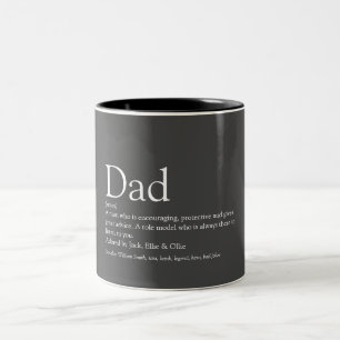 Tasse 2 Couleurs Devis de définition de père amusant
