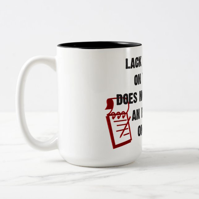 Tasse 2 Couleurs Devis Pour La Journée (Gauche)