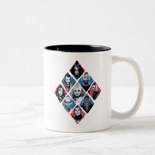 Tasse 2 Couleurs Diamant Checkered du groupe de travail X du