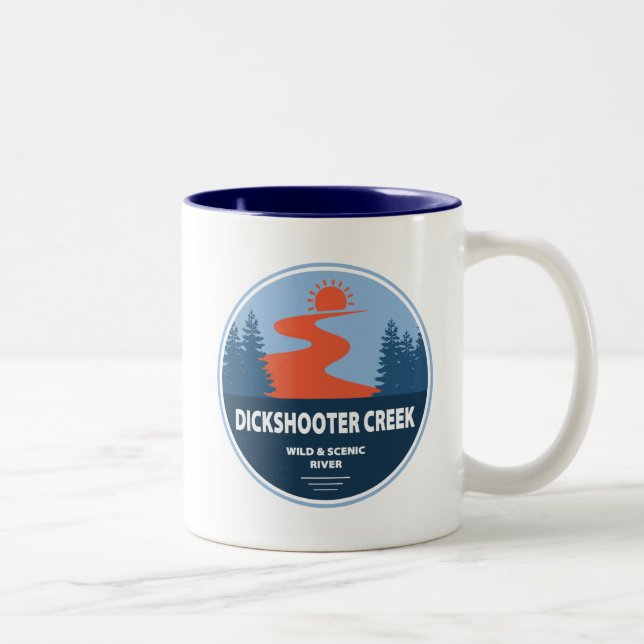 Tasse 2 Couleurs Dickshooter Creek Wild and Pittoresque River Idaho (Droit)