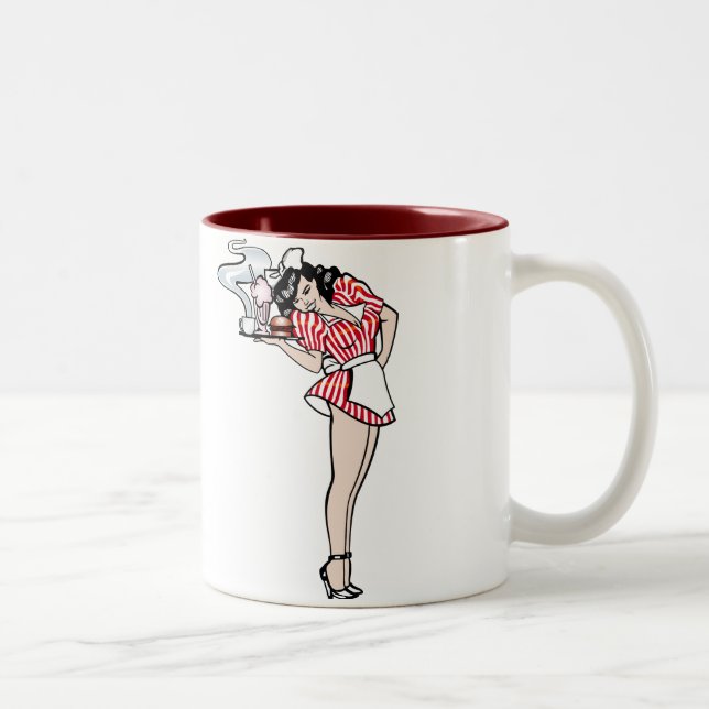 Tasse 2 Couleurs Diner Girl (Droit)