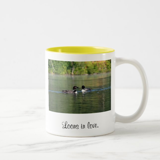Tasse 2 Couleurs Dingues dans l'amour (Droit)