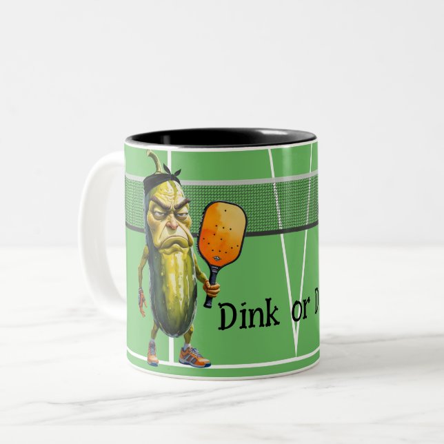 Tasse 2 Couleurs Dink or Die Funny Dill (Devant gauche)