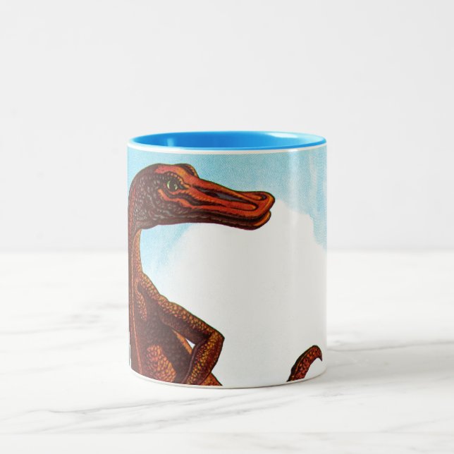 Tasse 2 Couleurs Dinosaure de Hadrosaurus (Centre)