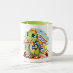 Tasse 2 Couleurs Dinosaure de retour à l'école adorable avec sac à 